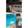 Cascata Aco inox 304 Chao piscina high tech grande 105cm altura cobra naja sistema Instalação Fácil - 5