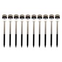 Ver imagem 1 de Kit 10 Luminárias Solar Poste de Jardim Luz Led Economica