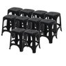 kit 10 Banco Banquetas Banquinhos de Plástico Tramontina Itauna até 100 Kg Cor:Preto - 1