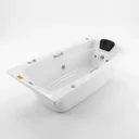 Ver imagem 3 de Banheira de Hidromassagem Individual Acrilbath Top Line Ouro Fino com Cromoterapia LED e Apoio para Cabeça em Acrílico 220V