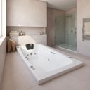 Ver imagem 1 de Banheira de Hidromassagem Individual Acrilbath Top Line Ouro Fino com Cromoterapia LED e Apoio para Cabeça em Acrílico 220V