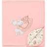 Manta para Bebê Hug Suedine Hora Do Chá - 100% Algodão - 70x90cm - Rosa - 1