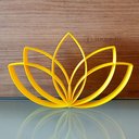 Ver imagem 1 de Estatueta Flor de Lótus - Símbolo Vida, Decoração,quarto - Cor: Amarelo