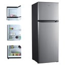 Ver imagem 3 de Geladeira Refrigerador Hq Defrost 310 Litros Preto/inox Hq-310rdf 127v