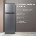 Ver imagem 5 de Geladeira Refrigerador Hq Defrost 310 Litros Preto/inox Hq-310rdf 127v