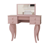 Penteadeira Infantil com Espelho e 4 Gavetas: Rosê - 2