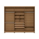 Ver imagem 7 de Guarda Roupa Roupeiro 6 Portas e 3 Gavetas com Pes 270cm Cb03t580 Kappesberg