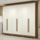 Ver imagem 1 de Guarda Roupa Roupeiro 6 Portas e 3 Gavetas com Pes 270cm Cb03t580 Kappesberg