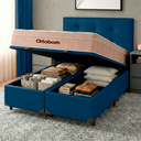 Ver imagem 5 de Kit Cabeceira + Cama Box Bau + Colchão Queen Molas Ensacadas Airtech Ortobom