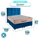Ver imagem 2 de Kit Cabeceira + Cama Box Bau + Colchão Queen Molas Ensacadas Airtech Ortobom