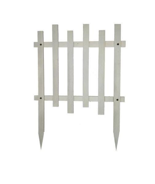 Kit 20 Cercas Branca Para Jardim 50X75Cm - Primavera G - 1