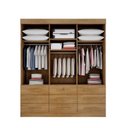 Ver imagem 3 de Guarda Roupa Casal com Espelho 9 Gavetas - Madri-cumaru/fendi - Móveis Novo Horizonte