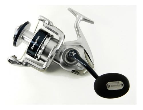 Molinete Shimano Saragosa 8000 SW Drag 12 Kg Rec 5.6:1 - Prateado e preto - 5