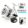 Molinete Shimano Saragosa 8000 SW Drag 12 Kg Rec 5.6:1 - Prateado e preto - 1
