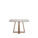 Ver mais imagens de Conjunto de Jantar Mesa Retangular com Vidro Bennett 4 Cadeiras New Drop - Natural C/ Bege