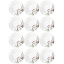 Ver imagem 1 de Jogo 12 Pratos Fundos Redondos 23cm Garden em Porcelana com Estampa Floral Germer