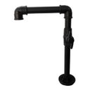 Ver imagem 4 de Torneira Design Industrial Básica Preta Registro PVC Esfera 1/2" - Madareli