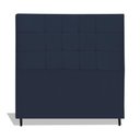 Ver imagem 1 de Cabeceira Estofada Box Casal Queen Size Encosto para Cama Maveric 164x126 Cm Azul Marinho