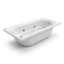Ver imagem 2 de Banheira de Hidromassagem Individual Gold Line Ouro Fino 150x80cm em Acrílico Branco 220V