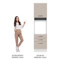 Ver imagem 6 de Torre Quente 60 Cm 1 Porta 3 Gavetas Branco/crema Agata Madesa
