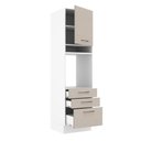 Ver imagem 5 de Torre Quente 60 Cm 1 Porta 3 Gavetas Branco/crema Agata Madesa