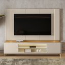 Ver imagem 2 de Rack com Painel Santorini Led Tauari/off White 240cm
