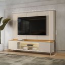 Ver imagem 4 de Rack com Painel Santorini Led Tauari/off White 240cm