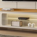 Ver imagem 5 de Rack com Painel Santorini Led Tauari/off White 240cm