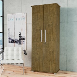 Multiuso Córdoba Duas portas com chave - Amêndoa Wood - Móveis Primus