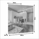 Ver imagem 4 de Quadro de Espelho Duplo 180cm x 180cm Mavaular