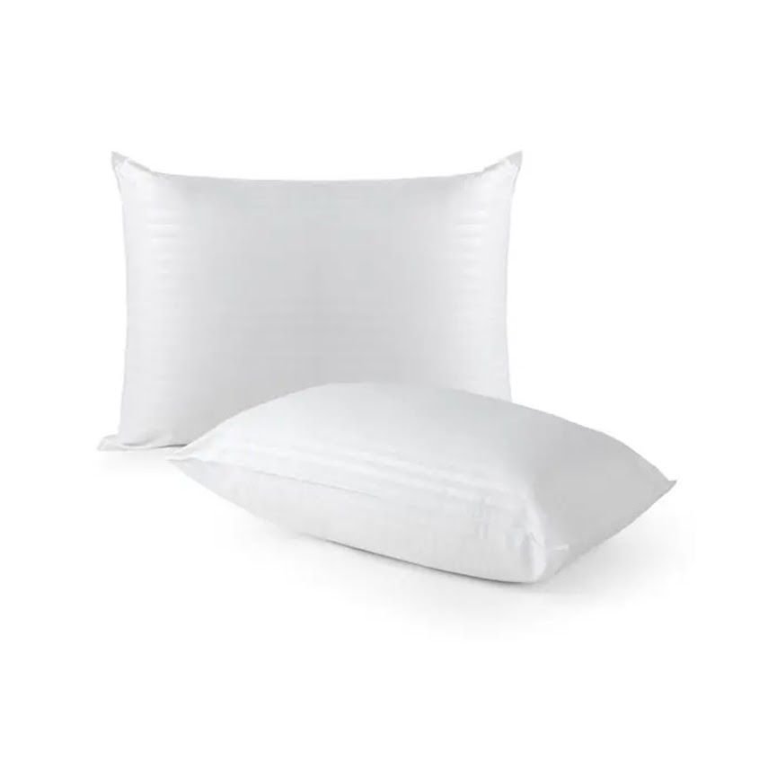 Ver imagem 1 de Kit 4 Travesseiro Pluma Ganso Confortável Antiacaro 70x50cm