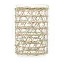 Ver imagem 3 de Vaso Wolff de Vidro e Fibra Natural 13x10cm