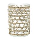 Ver imagem 2 de Vaso Wolff de Vidro e Fibra Natural 13x10cm