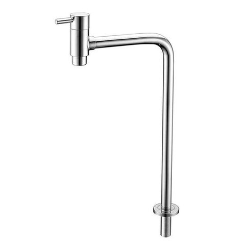 Torneira Longa Design Mesa Lavatorio Alavanca Cromada