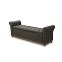Ver imagem 2 de Baú Recamier Cama Box Quarto Madeira Estofado Grécia Casal:brida