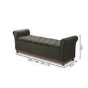 Ver imagem 4 de Baú Recamier Cama Box Quarto Madeira Estofado Grécia Casal:brida