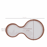 Plafon Violão Madeira 70cm - Freijó - 5