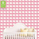 Ver imagem 1 de Papel Parede Escamas Rosa Lavável Adesivo Anti Alérgico