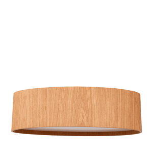 Plafon Oval Madeira 75cm - Freijó - Bivolt