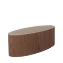 Ver imagem 3 de Plafon Oval Madeira 75cm - Imbuia - Bivolt