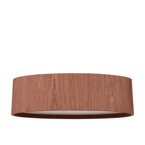 Plafon Oval Madeira 75cm - Imbuia - Bivolt