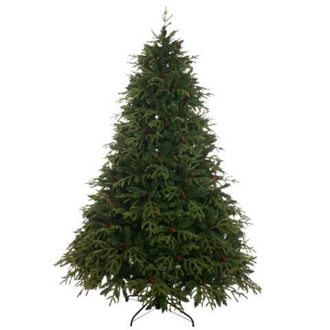 Arvore Natal Santorini Base Metal Verde 2,1m Florarte