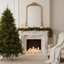 Ver imagem 5 de Arvore Natal Santorini Base Metal Verde 2,1m Florarte