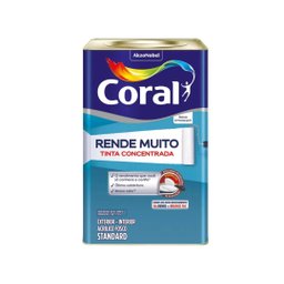 Coral Rende Muito Branco 18l e 16l Coral Rende Muito Tinta Concentrada Acabamento Fosco Branco Neve - 1
