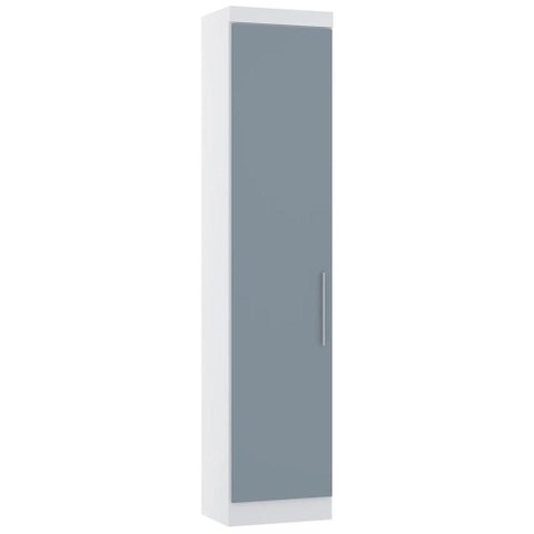 Guarda Roupa Modulado Sapateira 50cm Taiga Branco/grey L01 - Mpozenato