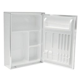 Armário de Alumínio Banheiro Sobrepor 2 Portas 47X39CM Steel - 2