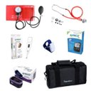 Ver imagem 1 de Kit Acadêmico Premium Vermelho + Kit Medidor de Glicose Free Lite + Oxímetro Digital Oled - G-tech