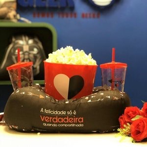 Kit Almofada Pipoca Fibra A Verdadeira Felicidade