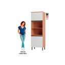Ver imagem 3 de Torre Quente de Cozinha Paneleiro Thela Macadâmia C/ 3 Portas 70cm Freijo/branco - Telasul