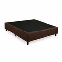 Ver imagem 1 de Base Cama Box Casal Suede (88x188) Reforçada - Marrom